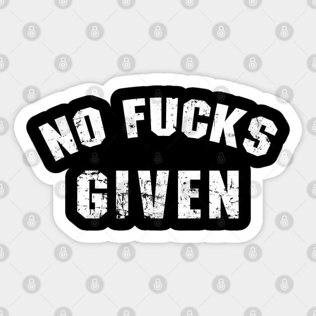 No Fucks Given Sticker by Ayana's arts